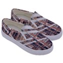 Chicago L Morning Commute Kids  Canvas Slip Ons View3