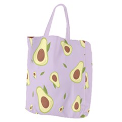 Avocado Green With Pastel Violet Background2 Avocado Pastel Light Violet Giant Grocery Tote by genx