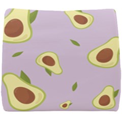 Avocado Green With Pastel Violet Background2 Avocado Pastel Light Violet Seat Cushion by genx