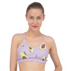 Avocado Green With Pastel Violet Background2 Avocado Pastel Light Violet Basic Training Sports Bra by genx