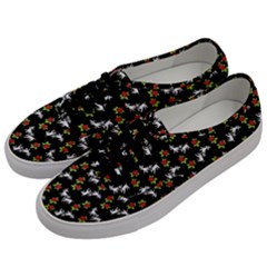 Lamb Pattern Black Men s Classic Low Top Sneakers