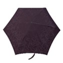 Organic Olive Leaves Pattern Hand drawn Purple Red Wine Mini Folding Umbrellas View1