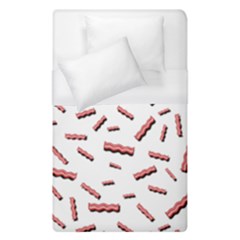 Funny Bacon Slices Pattern Infidel Red Meat Duvet Cover (single Size) by genx