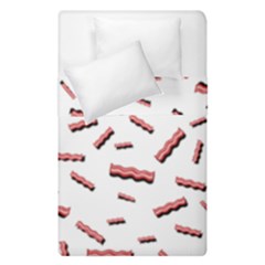 Funny Bacon Slices Pattern Infidel Red Meat Duvet Cover Double Side (single Size) by genx