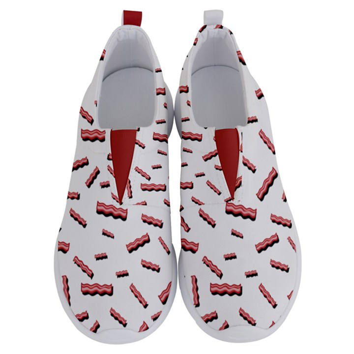 Funny Bacon Slices Pattern infidel red meat No Lace Lightweight Shoes