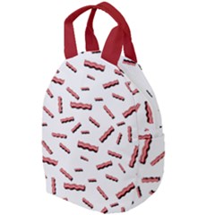 Funny Bacon Slices Pattern Infidel Red Meat Travel Backpacks by genx