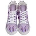 Happy Easter, Easter Egg With Flowers In Soft Violet Colors Men s Hi-Top Skate Sneakers View1