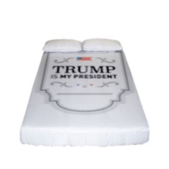 Trump Is My President Maga Label Beer Style Vintage Fitted Sheet (full/ Double Size) by snek