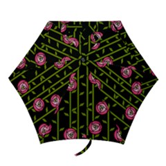 Abstract Rose Garden Mini Folding Umbrellas