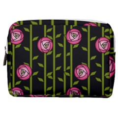 Abstract Rose Garden Make Up Pouch (medium)