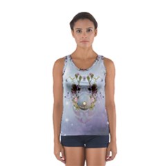 Easter Egg With Flowers Sport Tank Top  by FantasyWorld7