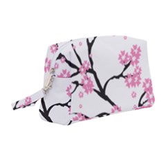 Blossoms Branch Cherry Floral Wristlet Pouch Bag (medium) by Pakrebo