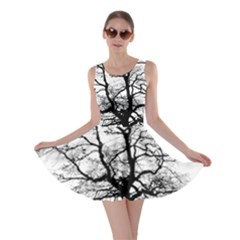 Tree Silhouette Winter Plant Skater Dress