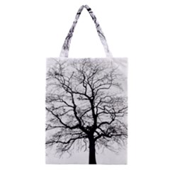 Tree Silhouette Winter Plant Classic Tote Bag