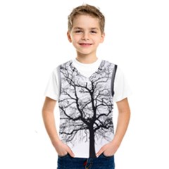 Tree Silhouette Winter Plant Kids  SportsWear