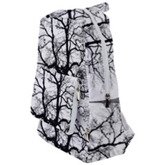 Tree Silhouette Winter Plant Travelers  Backpack