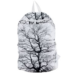 Tree Silhouette Winter Plant Foldable Lightweight Backpack