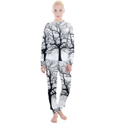 Tree Silhouette Winter Plant Women s Lounge Set