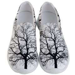 Tree Silhouette Winter Plant Men s Lightweight Slip Ons