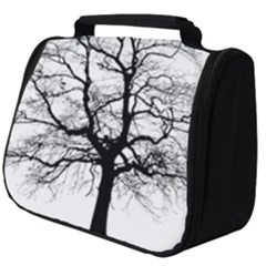 Tree Silhouette Winter Plant Full Print Travel Pouch (Big)