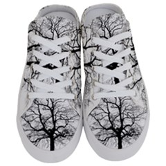 Tree Silhouette Winter Plant Half Slippers