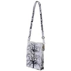 Tree Silhouette Winter Plant Multi Function Travel Bag