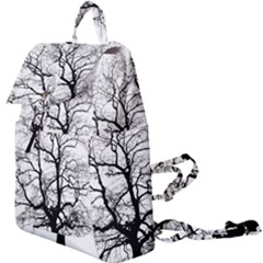 Tree Silhouette Winter Plant Buckle Everyday Backpack