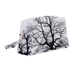 Tree Silhouette Winter Plant Wristlet Pouch Bag (Medium)