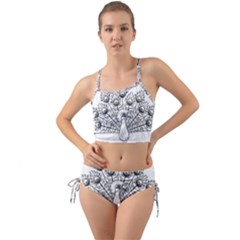 Peacock Plumage Display Bird Mini Tank Bikini Set by Pakrebo