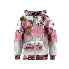 Roses Flowers Nature Flower Kids  Zipper Hoodie by Pakrebo