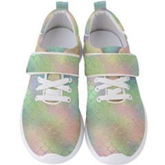 Pastel Mermaid Sparkles Men s Velcro Strap Shoes by retrotoomoderndesigns
