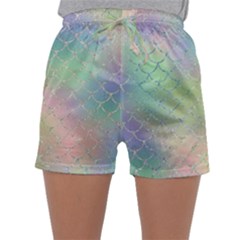 Pastel Mermaid Sparkles Sleepwear Shorts