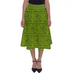 Oak Tree Nature Ongoing Pattern Perfect Length Midi Skirt by Mariart