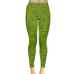 Oak Tree Nature Ongoing Pattern Inside Out Leggings