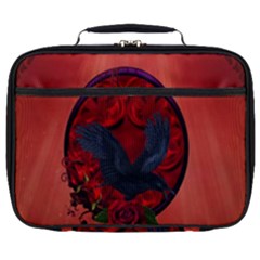 The Crow With Roses Full Print Lunch Bag by FantasyWorld7