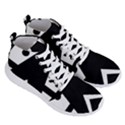 Black And White Geometric Design Men s Lightweight High Top Sneakers View3