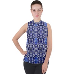 Ml 157 Mock Neck Chiffon Sleeveless Top by ArtworkByPatrick