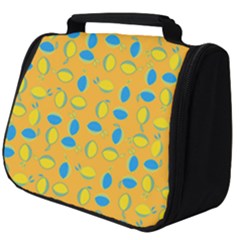 Lemons Ongoing Pattern Texture Full Print Travel Pouch (big)