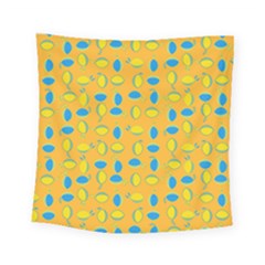Lemons Ongoing Pattern Texture Square Tapestry (small) by Mariart