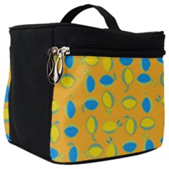 Lemons Ongoing Pattern Texture Make Up Travel Bag (big)