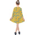 Lemons Ongoing Pattern Texture Kids  Quarter Sleeve Shirt Dress View2