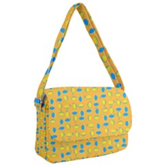 Lemons Ongoing Pattern Texture Courier Bag by Mariart