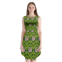 Pattern Nature Texture Heather Sleeveless Chiffon Dress   by Alisyart