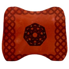 Elegant Decorative Celtic, Knot Velour Head Support Cushion by FantasyWorld7