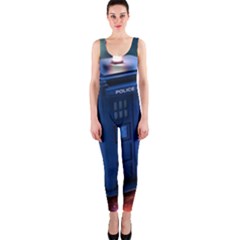 The Police Box Tardis Time Travel Device Used Doctor Who One Piece Catsuit by Sudhe