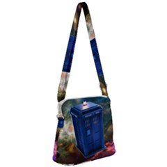 The Police Box Tardis Time Travel Device Used Doctor Who Zipper Messenger Bag by Sudhe