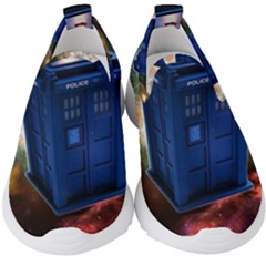 The Police Box Tardis Time Travel Device Used Doctor Who Kids  Slip On Sneakers by Sudhe