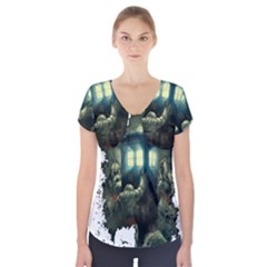 Time Machine Doctor Who Short Sleeve Front Detail Top by Sudhe