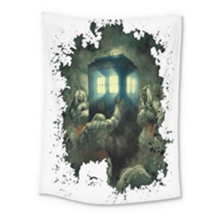 Time Machine Doctor Who Medium Tapestry by Sudhe