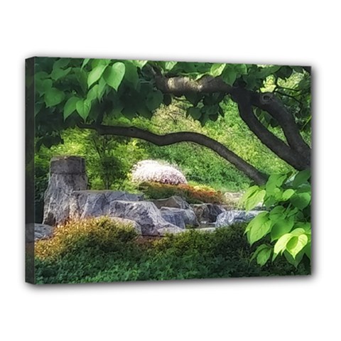 Chicago Garden Of The Phoenix Canvas 16  X 12  (stretched) by Riverwoman